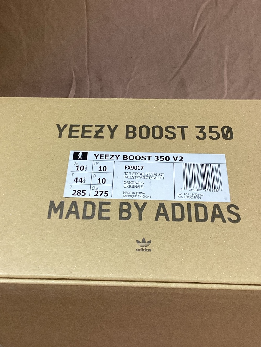 Adidas Yeezy Boost 350 V2 Tail Light FX9017 Men's Size 10.5 - Picture 9 of 9